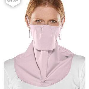 Coolibar Soft Pink Vermilion Uv Layered Mask